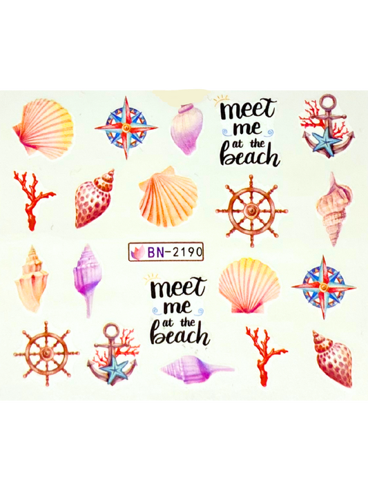 BEACH NAIL ART STICKERS