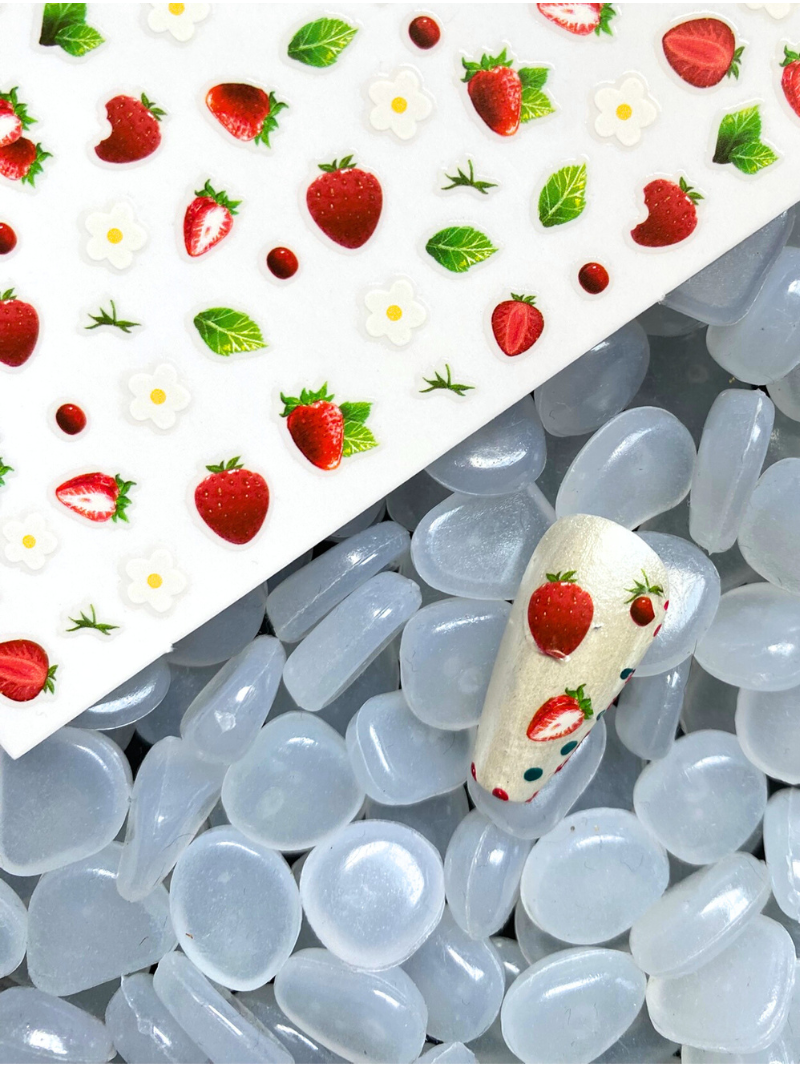 Strawberry Nail Art Stickers