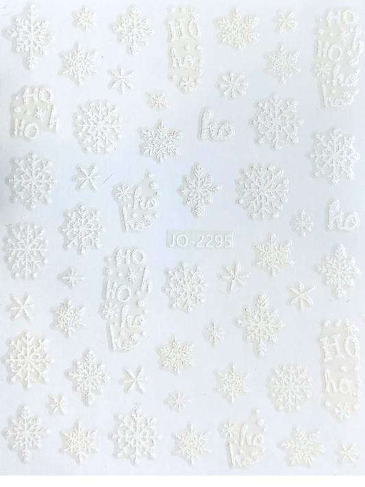 Sneeuwvlokken Kerstmis Nail Art Stickers
