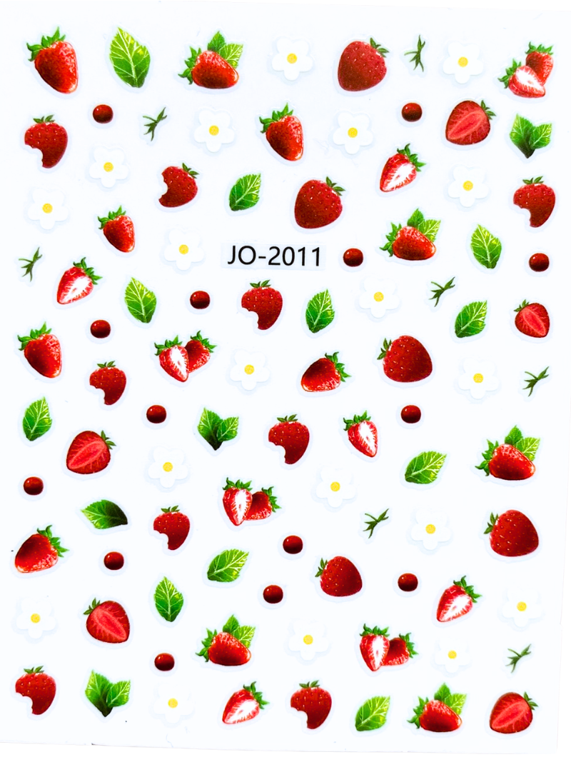 Strawberry Nail Art Stickers