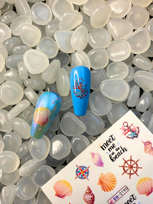 Schelpen Nail Art Stickers