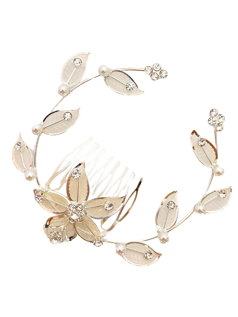 Luxe Flower Princess Haarkam/Tiara