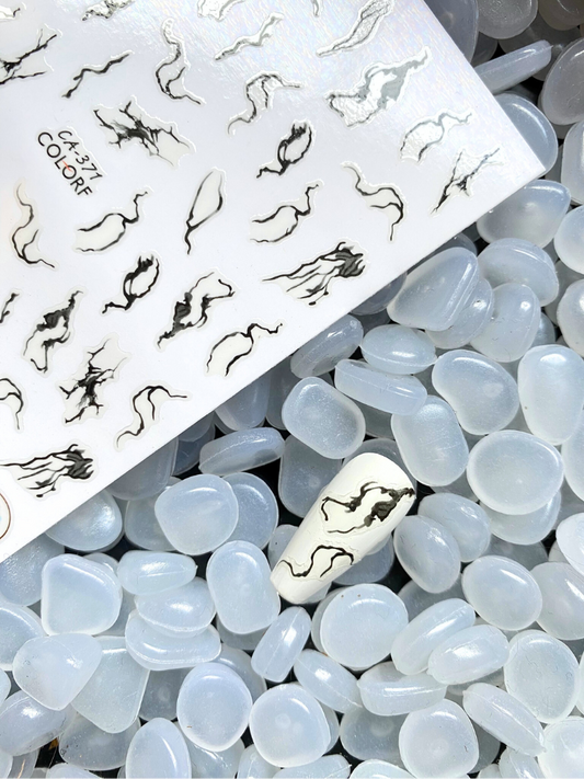 Zilver Nail Art Stickers